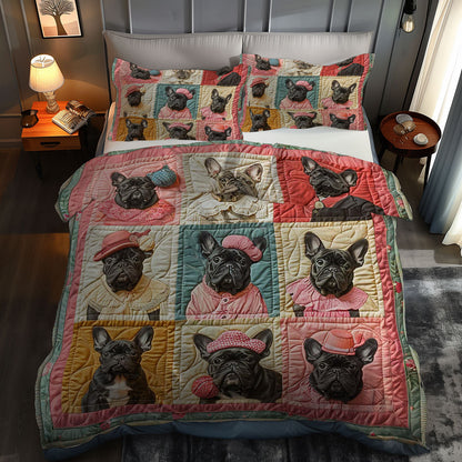 French Bulldogs Lively WN1609009CL Duvet Cover Set