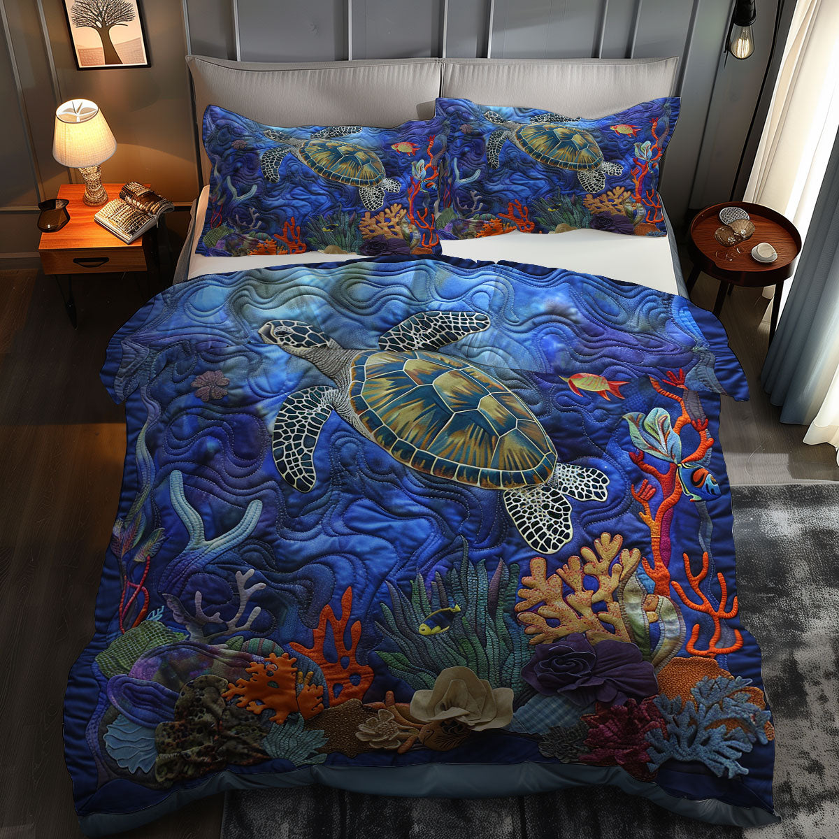 Turtle Coral Dream WN0609012CL Duvet Cover Set