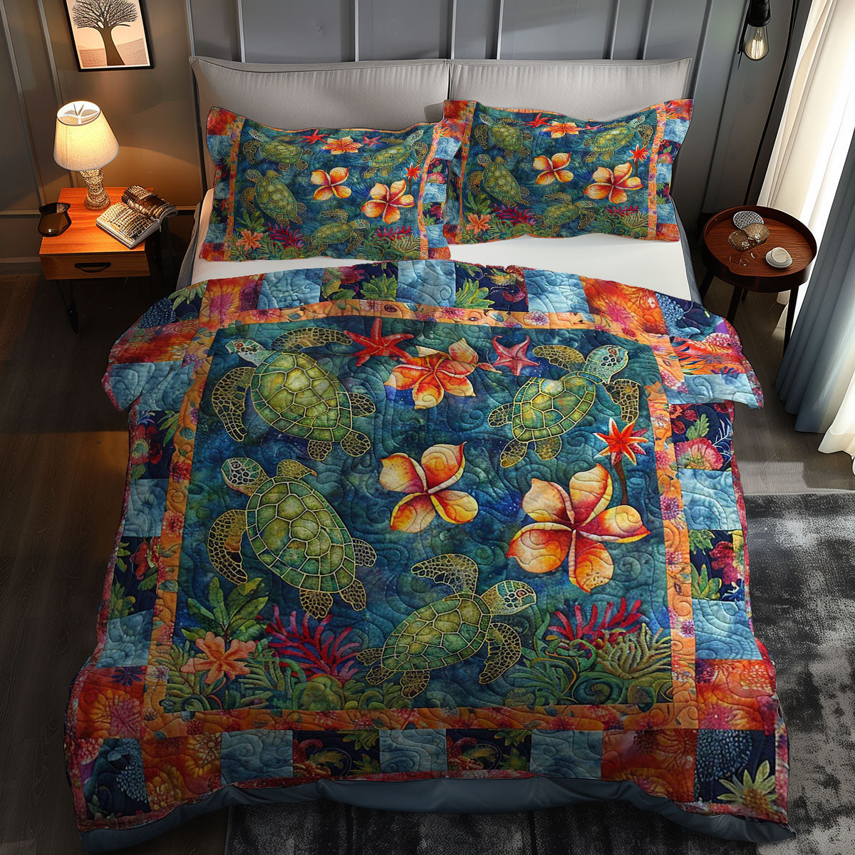 Turtle Cove WN0609013CL Duvet Cover Set