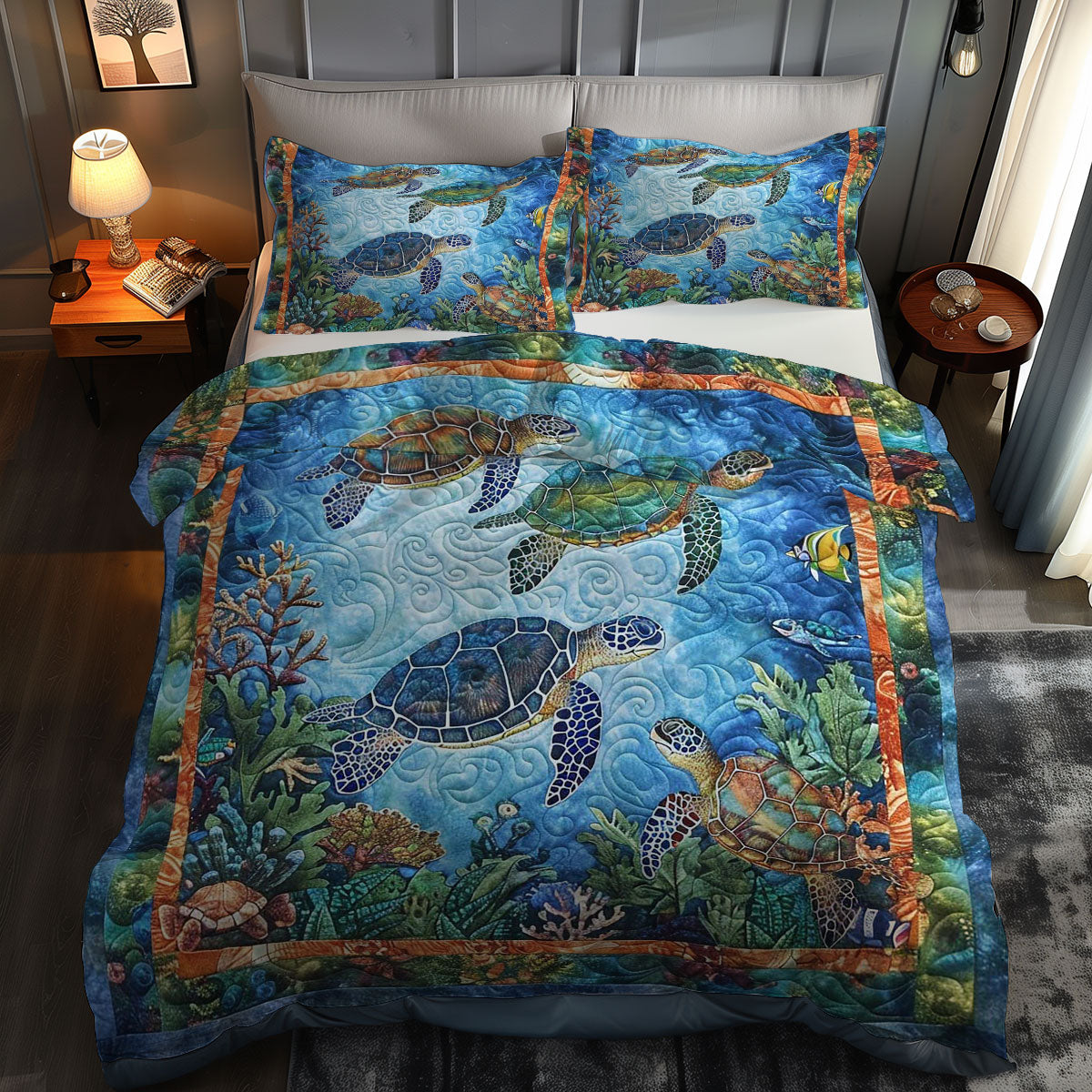 Turtle Current Bliss WN0609014CL Duvet Cover Set
