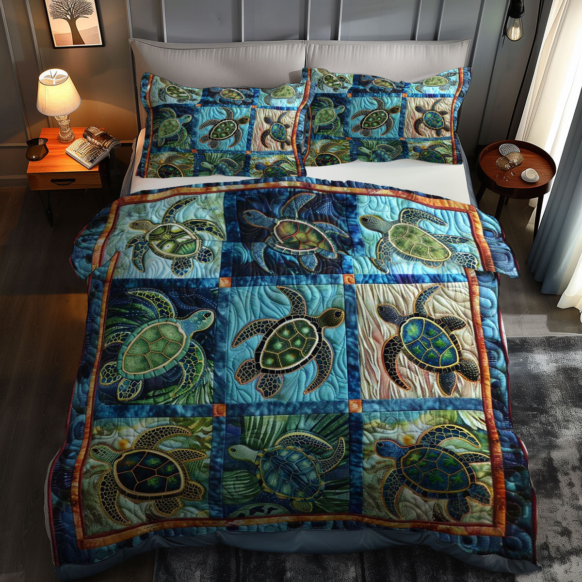 Turtle Current WN0609015CL Duvet Cover Set