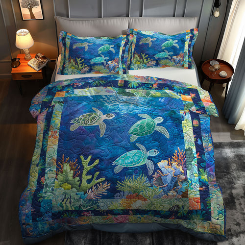 Turtle Lagoon Glow WN0609024CL Duvet Cover Set