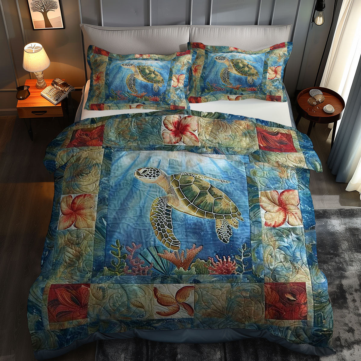 Turtle Mystique WN0609025CL Duvet Cover Set