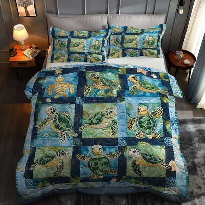 Turtle Ocean Drift WN0609026CL Duvet Cover Set