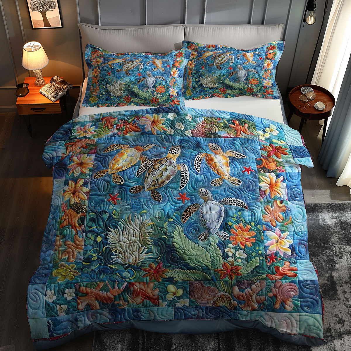 Turtle Serenity WN0609033CL Duvet Cover Set
