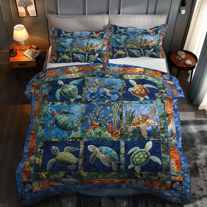 Turtle Waves WN0609047CL Duvet Cover Set