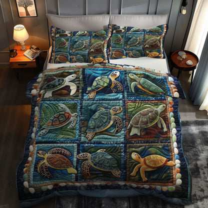 Turtle's Ocean Oasis WN0609069CL Duvet Cover Set