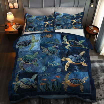 Turtle's Oceanic Oasis WN0609070CL Duvet Cover Set