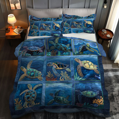 Turtle's Reef Escape WN0609074CL Duvet Cover Set