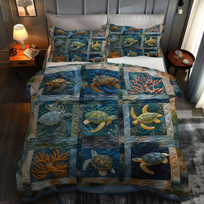 Turtle's Reef Sanctuary WN0609076CL Duvet Cover Set