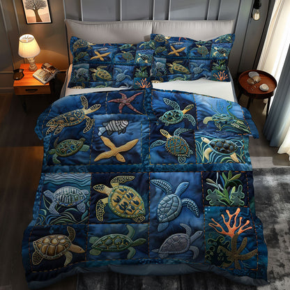 Turtle's Underwater Oasis WN0609086CL Duvet Cover Set