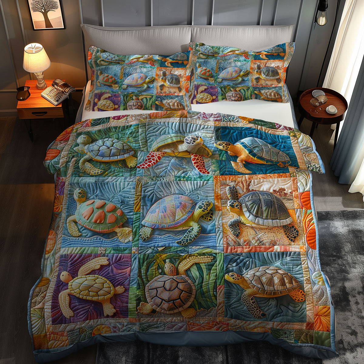 Turtles' Dreamland WN0609063CL Duvet Cover Set