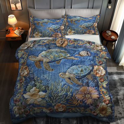 Underwater Turtle WN0609089CL Duvet Cover Set