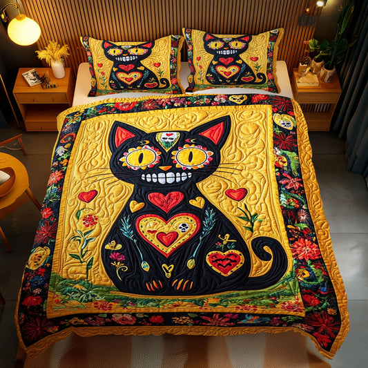 Calavera Cat WJ1010029CL Duvet Cover Set