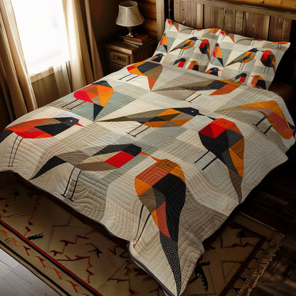 Geometric Bird WJ2707041CL Duvet Cover Set