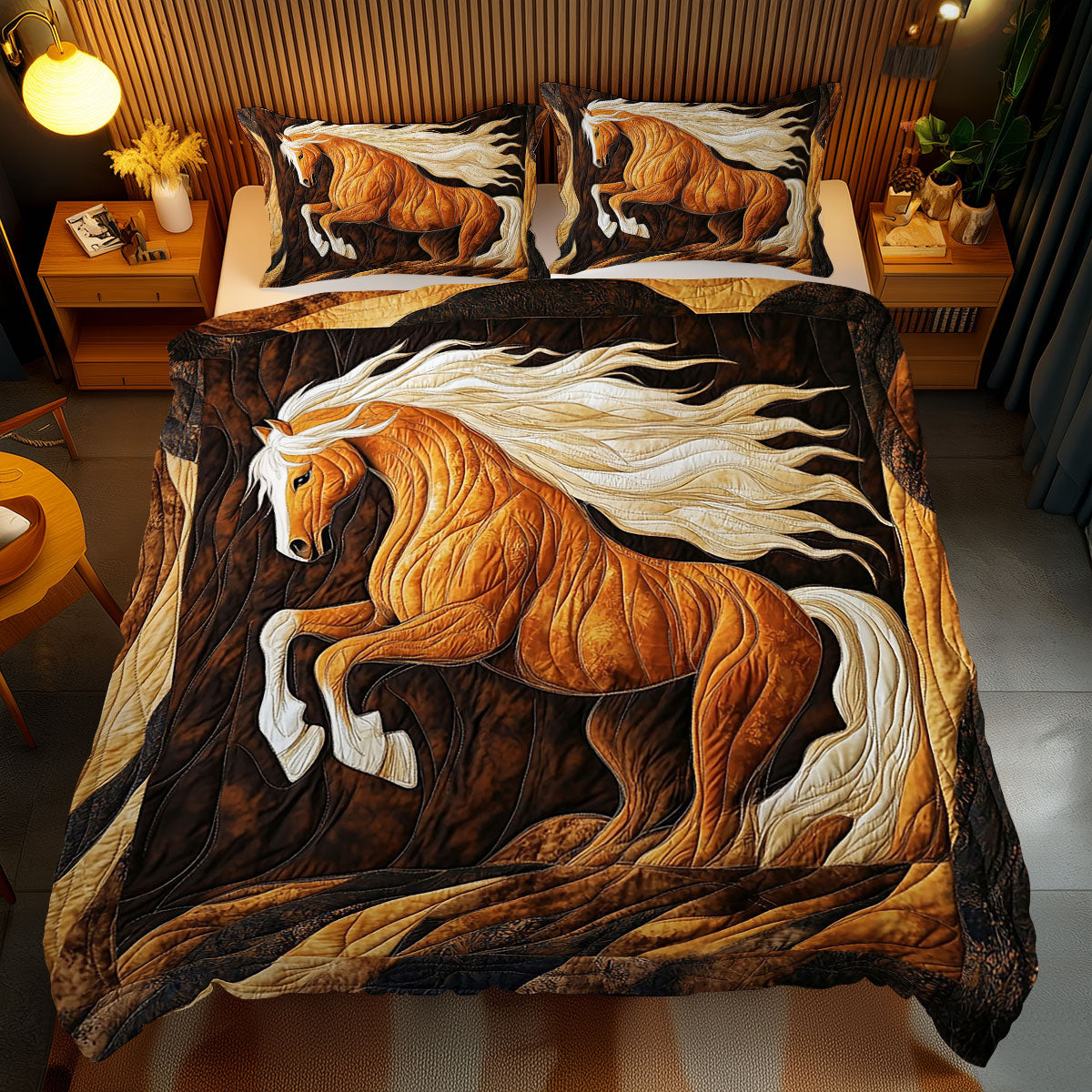 Native American Horse WJ1210028CL Duvet Cover Set