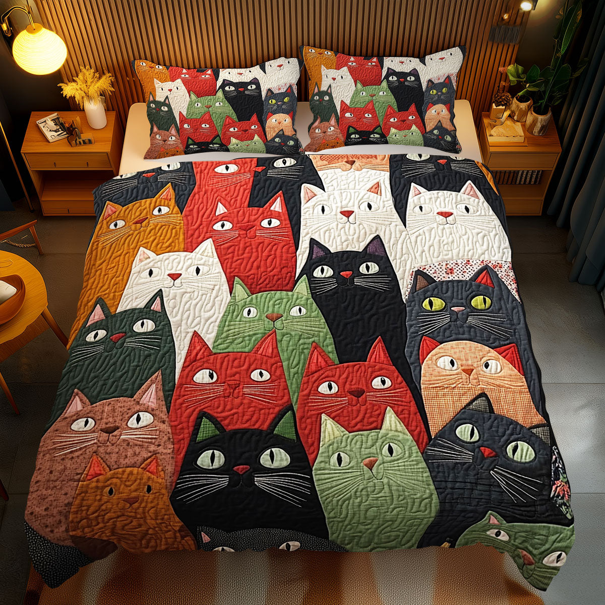 Whimsical Cat WJ1210030CL Duvet Cover Set