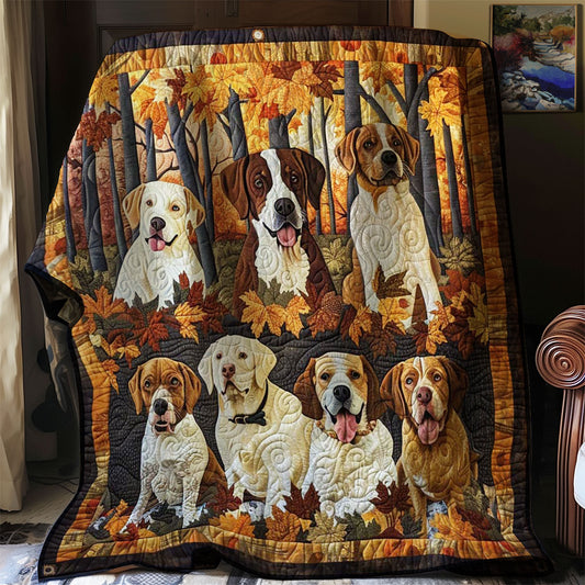 Autumn Dog WJ1008002CL Quilt