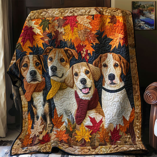 Autumn Dog WJ1008003CL Quilt