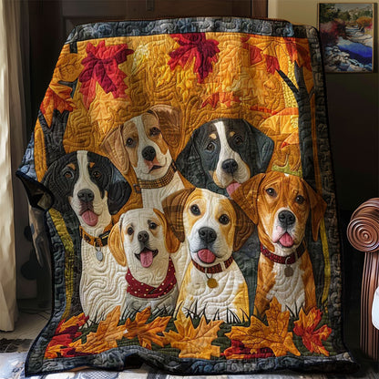 Autumn Dog WJ1608001CL Quilt