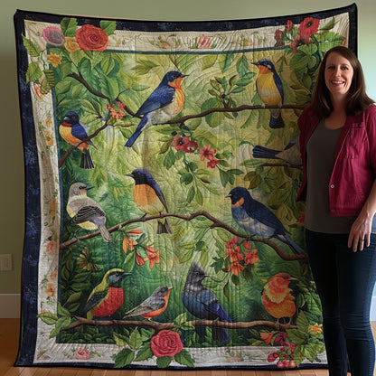 Bird Family WJ2507005CL Quilt