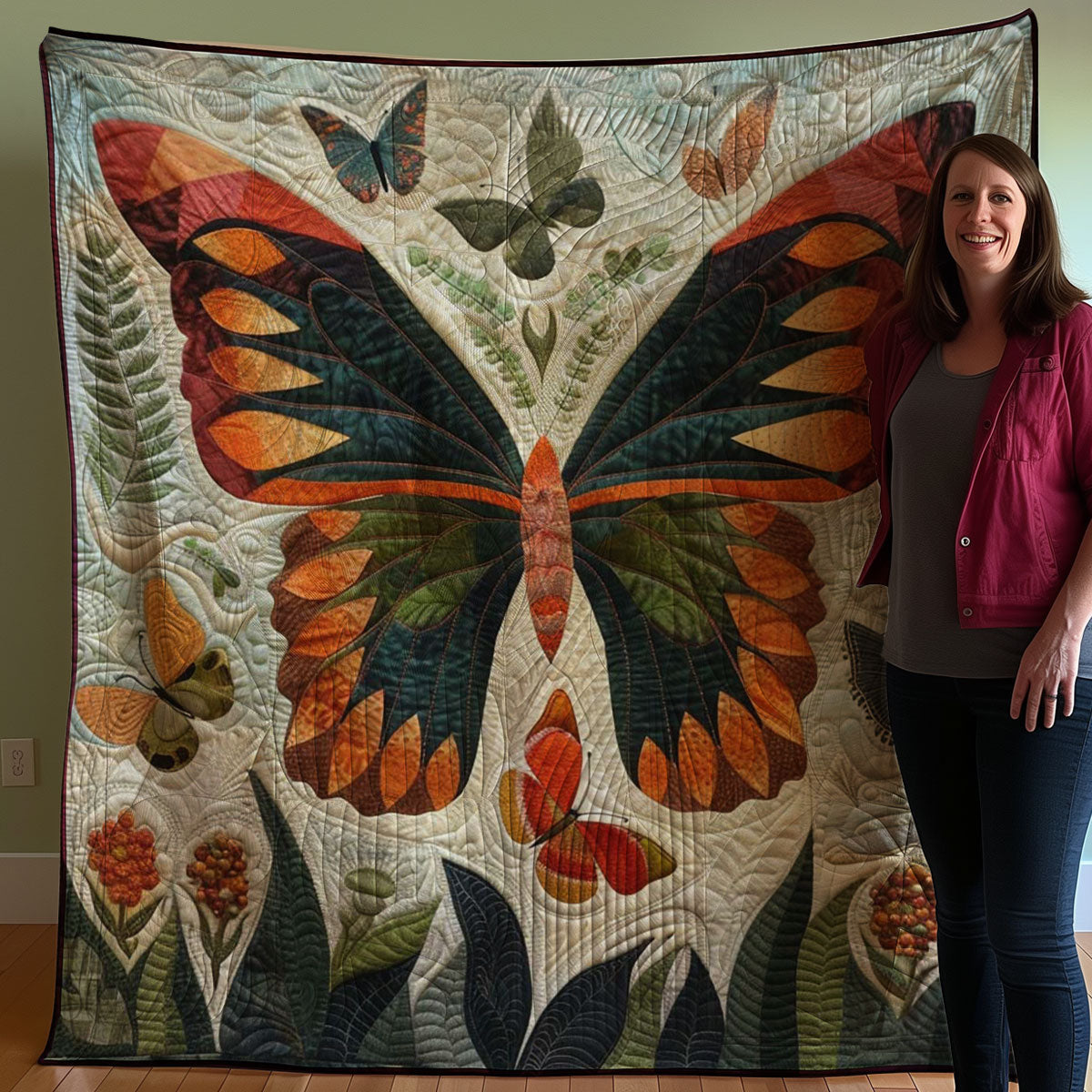 Butterflies WJ2507009CL Quilt