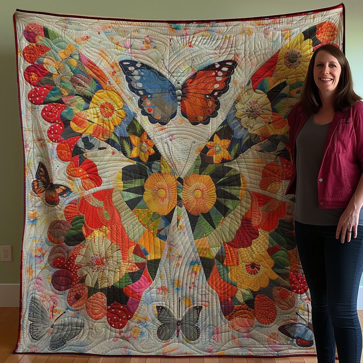 Butterflies WJ2507011CL Quilt