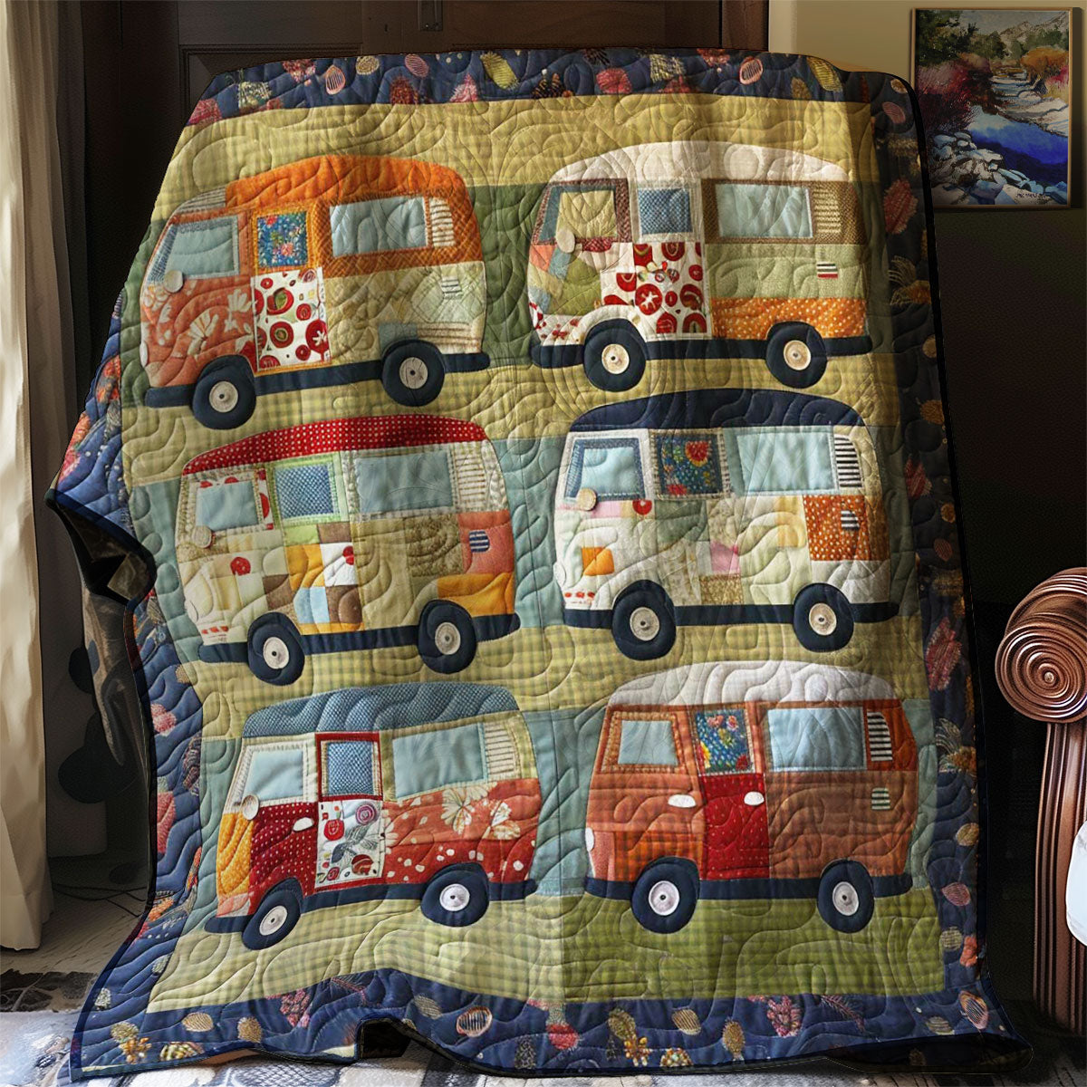 Camper Van WJ0108003CL Quilt – Cozzyhomes