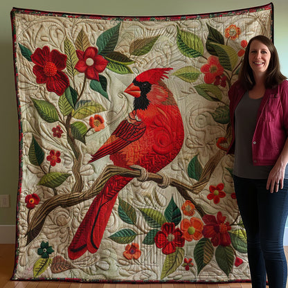 Red Cardinal WJ2607003CL Quilt