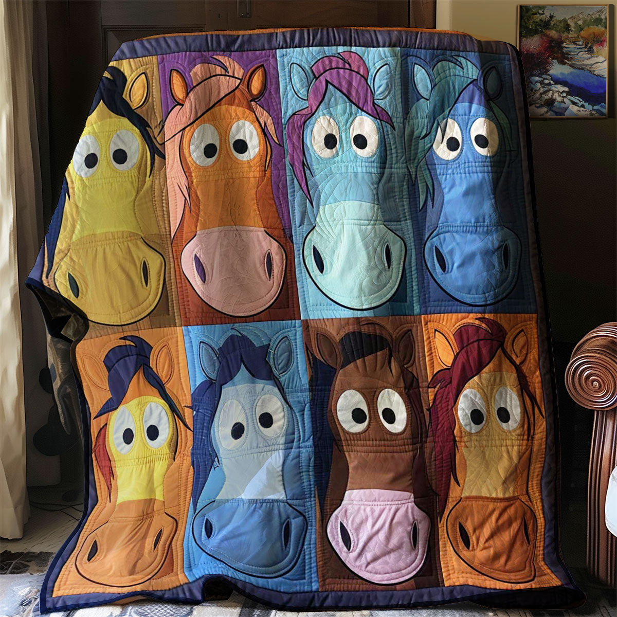 Cartoon Horse WJ1608002CL Quilt