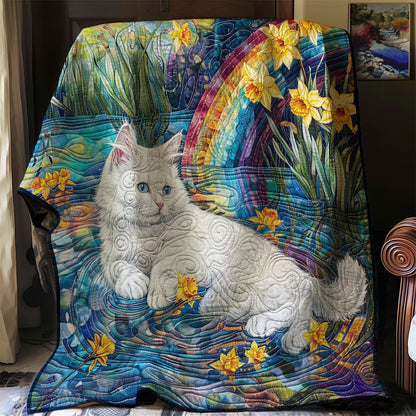 Cat Playing In The Water WJ2708004CL Quilt