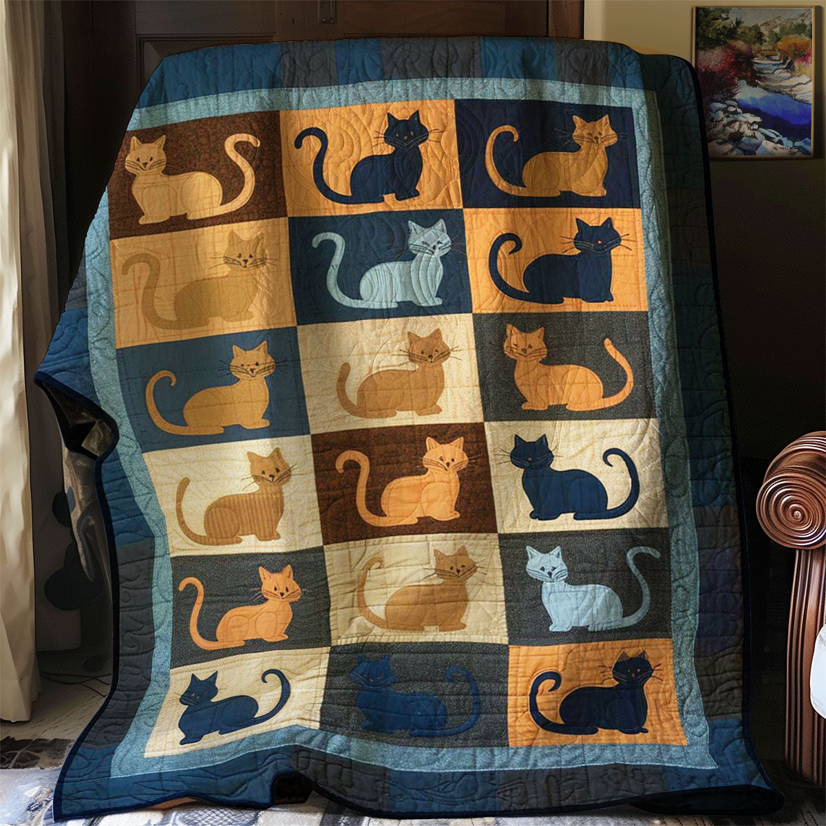 Cat Shape WJ2108002CL Quilt