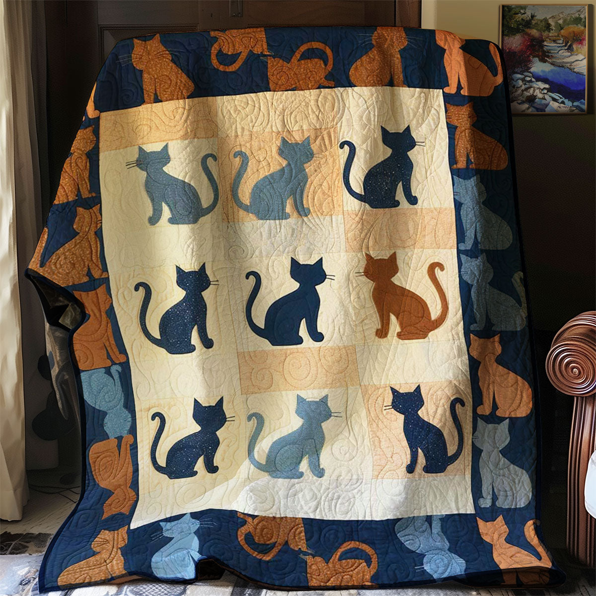 Cat Shape WJ2108003CL Quilt