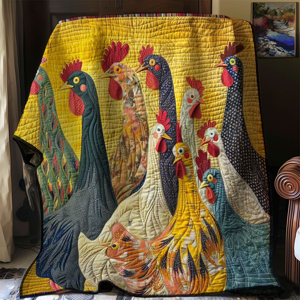 Chicken WJ0708009CL Quilt