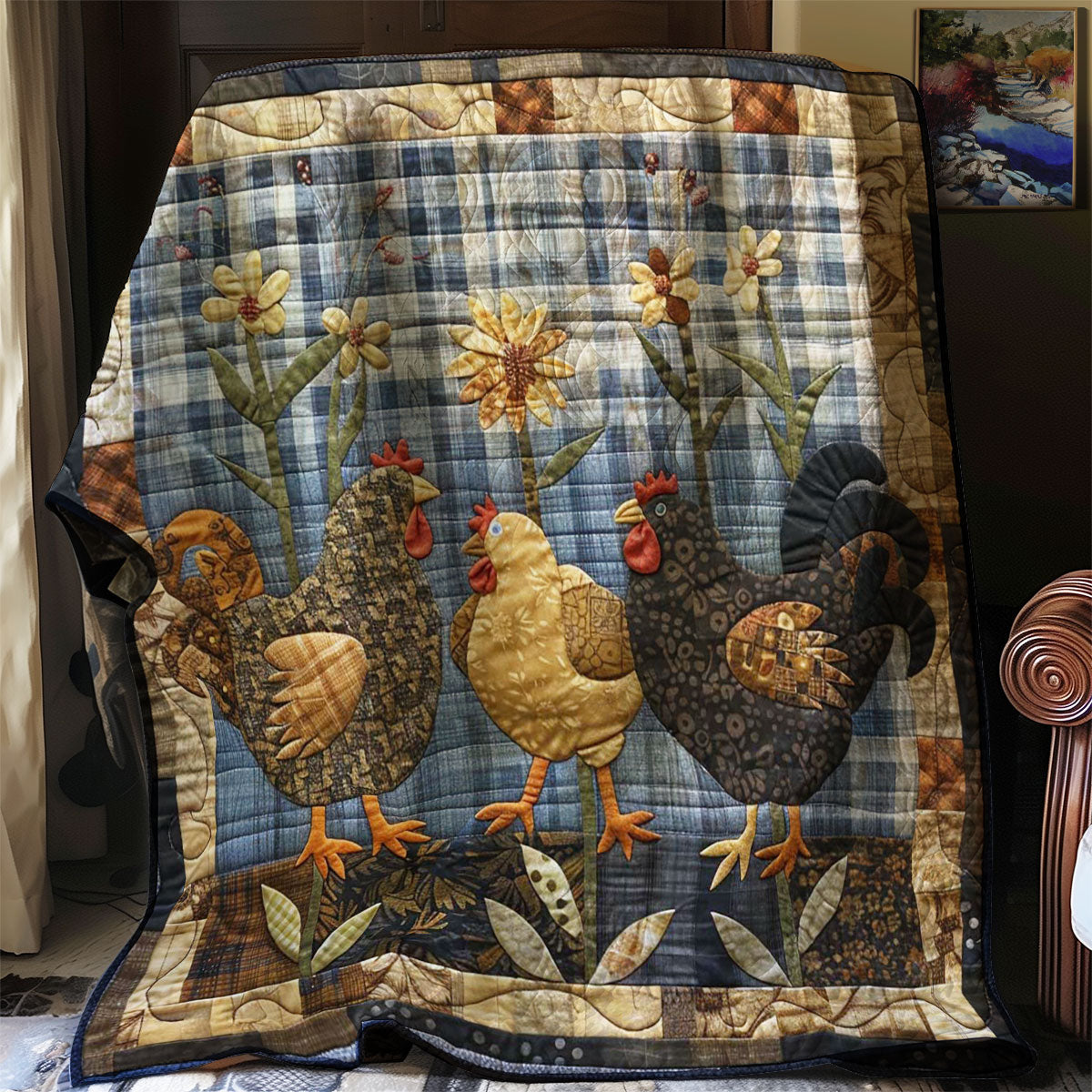Chicken WJ2008008CL Quilt