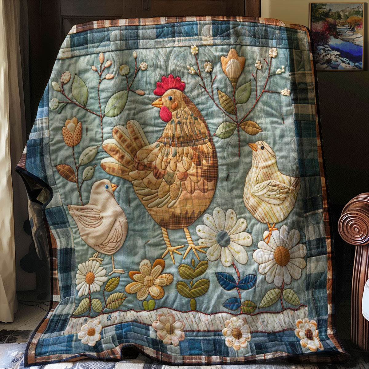 Chicken WJ2008009CL Quilt