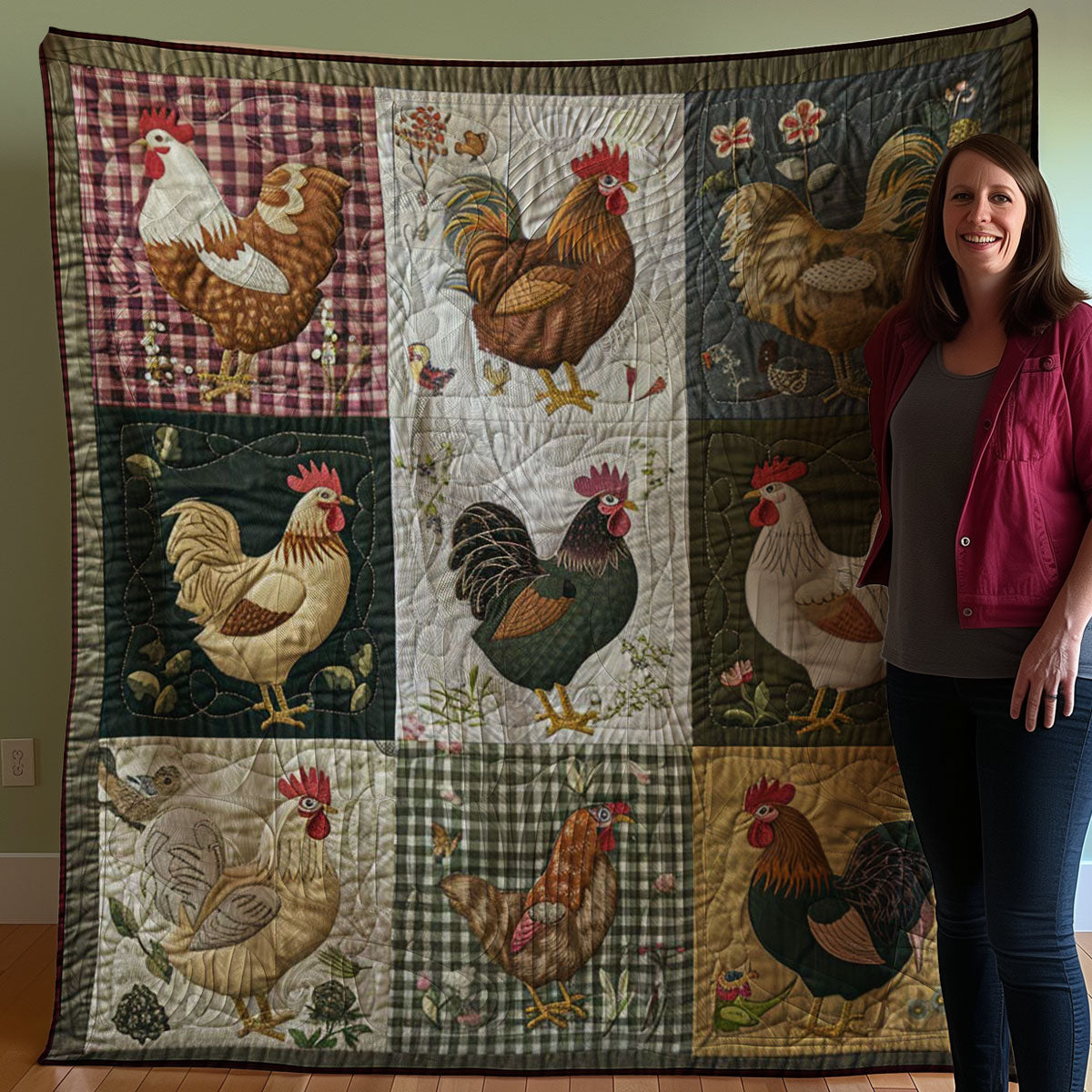 Chicken WJ2407014CL Quilt