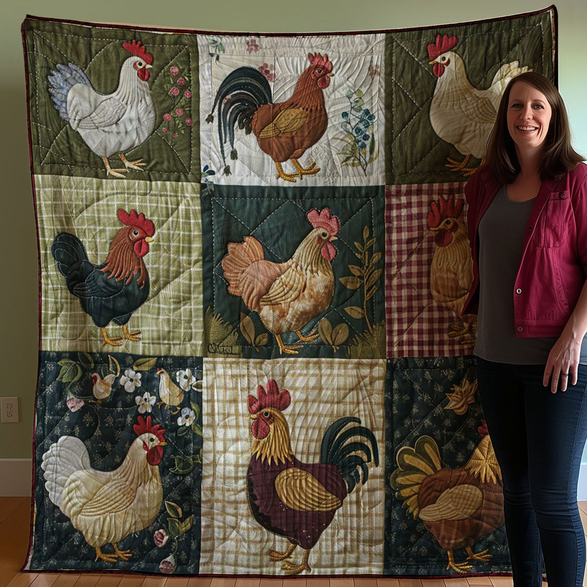 Chicken WJ2407016CL Quilt