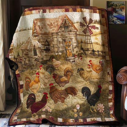 Chicken Yard WJ0908001CL Quilt