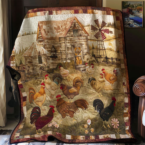 Chicken Yard WJ0908001CL Quilt