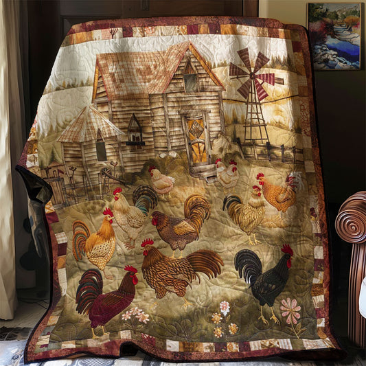 Chicken Yard WJ0908001CL Quilt