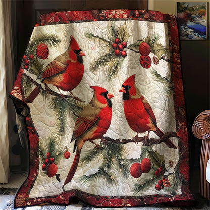 Christmas Cardinal WJ2008010CL Quilt