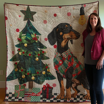 Christmas Dachshund WJ2707015CL Quilt