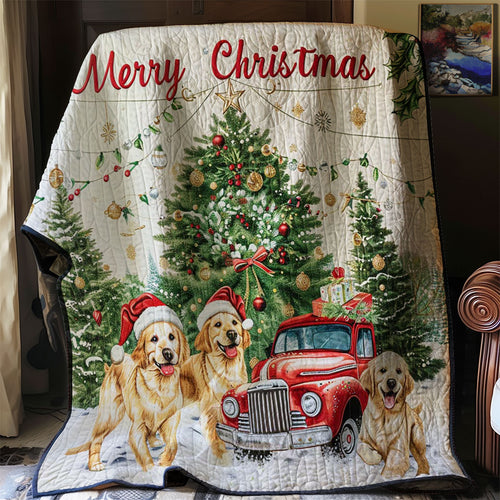 Christmas Dog WJ3107014CL Quilt