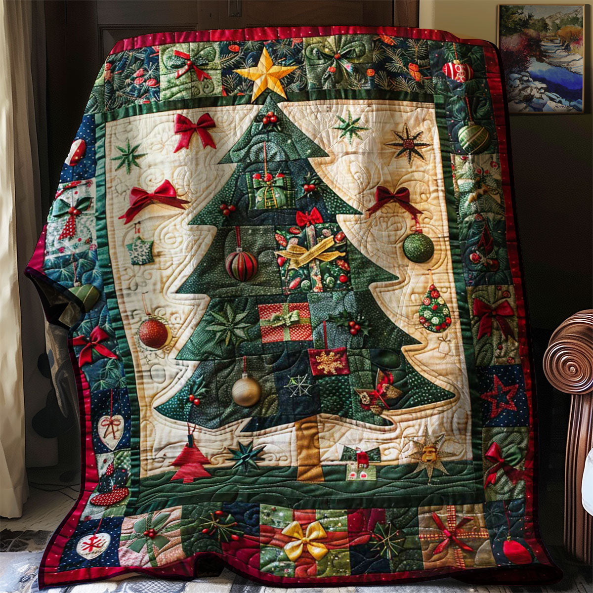Christmas Tree WJ1009006CL Quilt