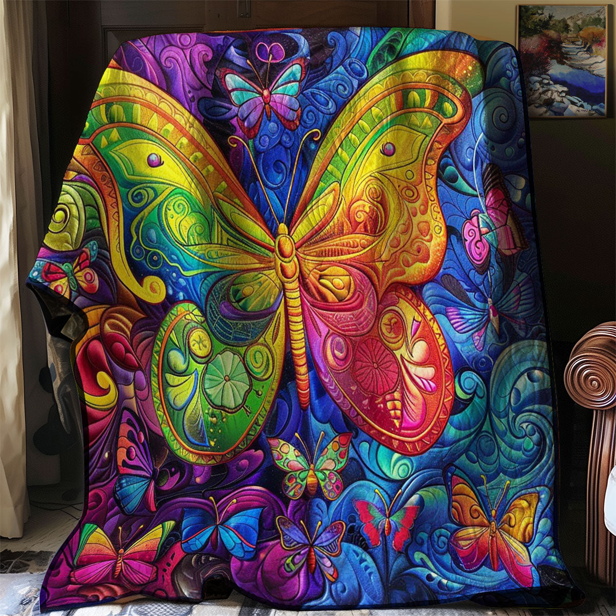 Colorful Butterflies WJ2308001CL Quilt