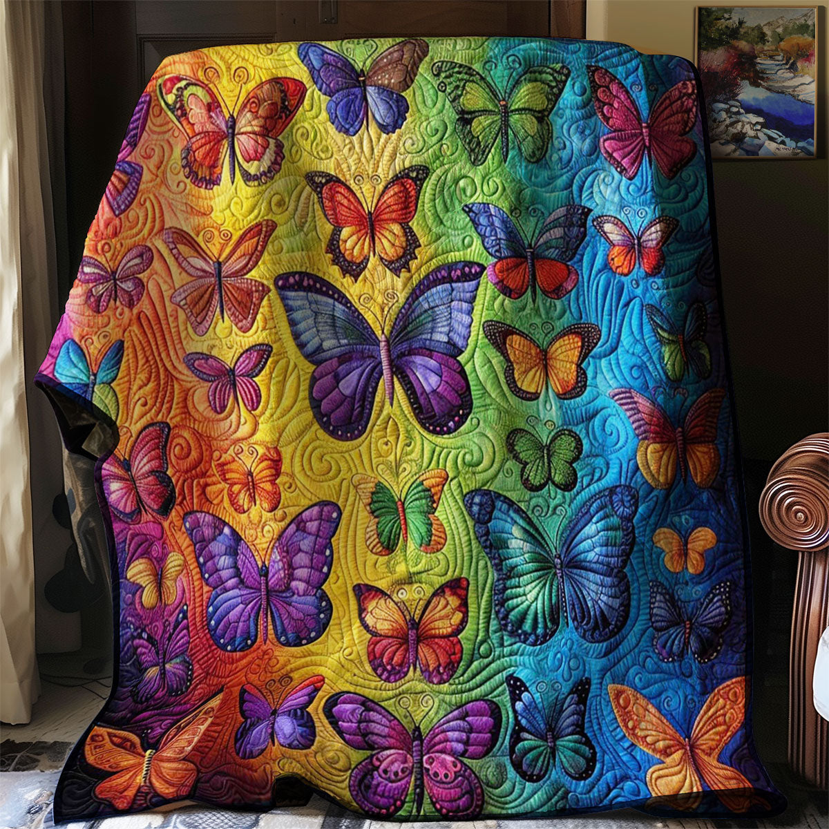 Colorful Butterflies WJ2308003CL Quilt