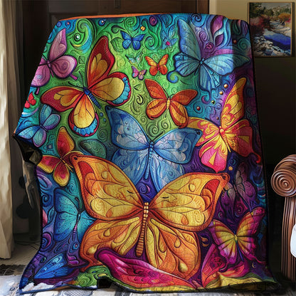 Colorful Butterflies WJ2408008CL Quilt