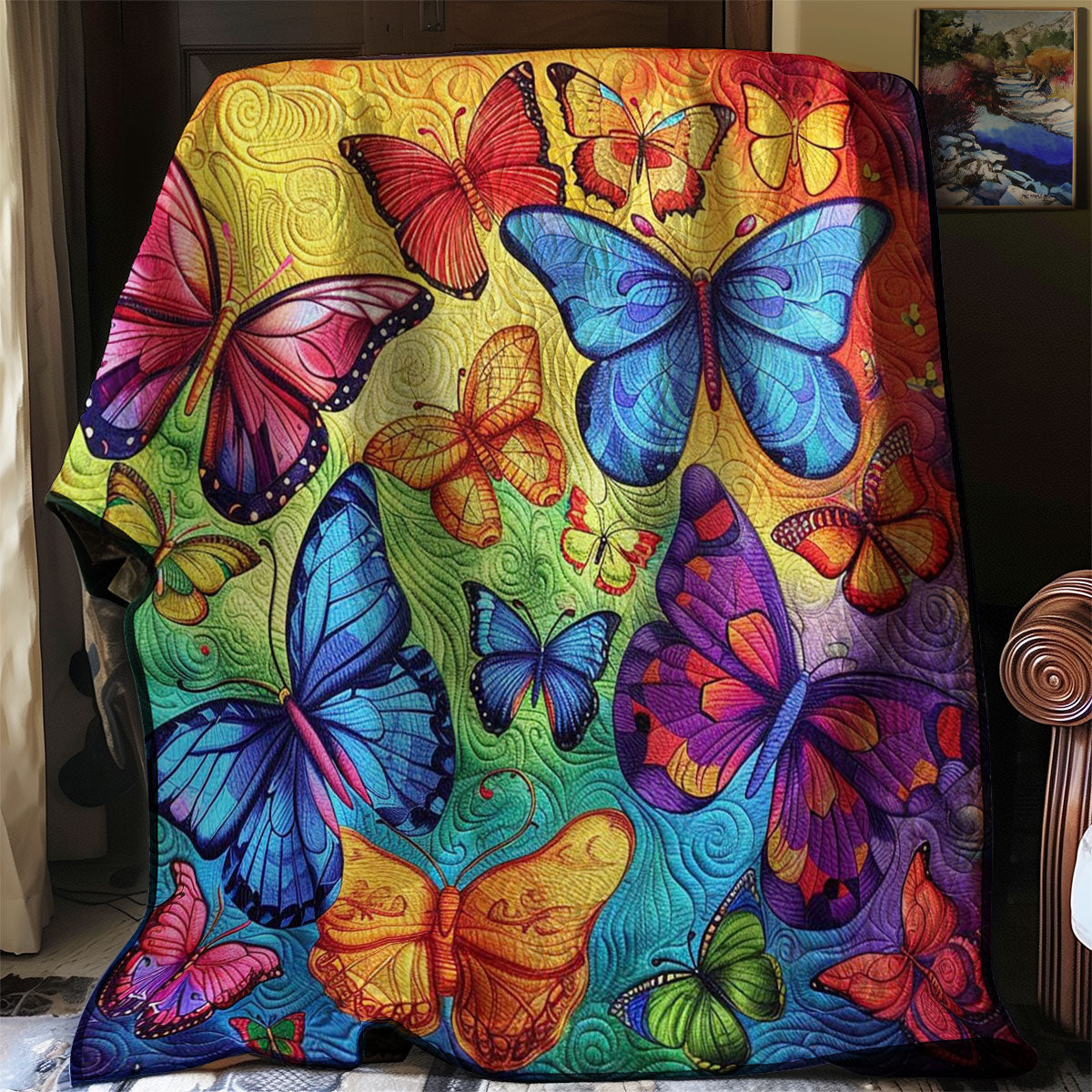 Colorful Butterflies WJ2608001CL Quilt