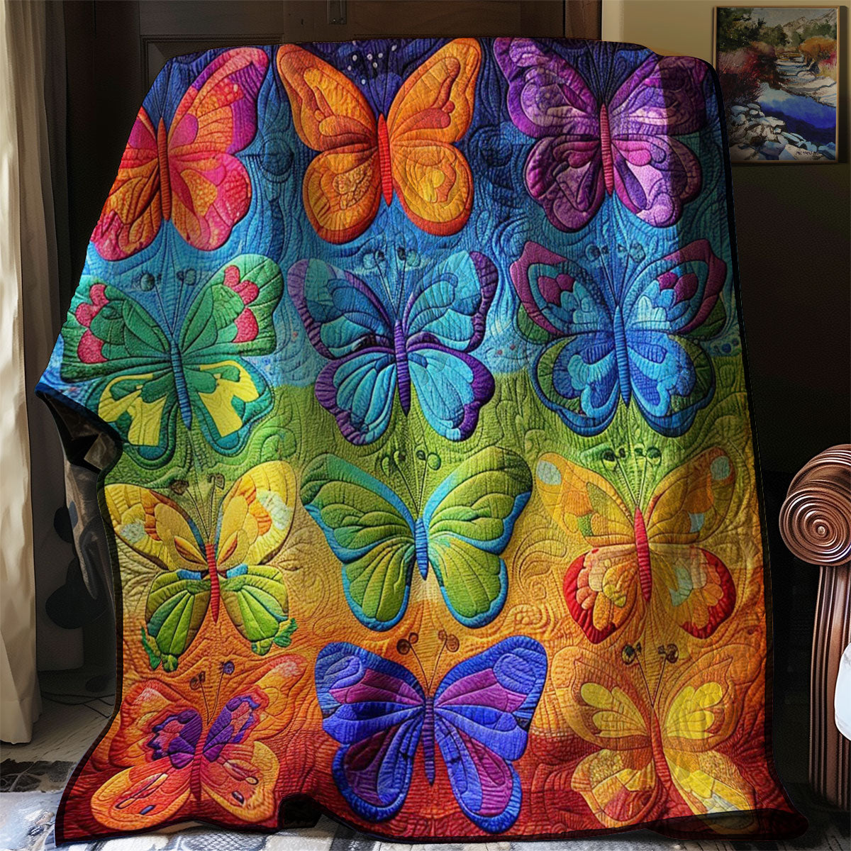 Colorful Butterflies WJ2608002CL Quilt